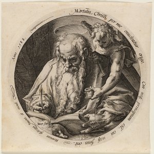 Svatý Matouš, deska jedna ze Čtyř evangelistů od Jacques de Gheyn II