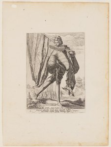 Praporečník, z knihy Důstojníci a vojáci tělesné stráže císaře Rudolfa II. od Jacques de Gheyn II