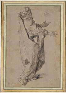 Studie pro stojící Pannu Marii od Jacques de Gheyn II