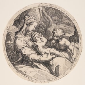 Panna s dítětem a svatým Janem Křtitelem od Jacques de Gheyn II