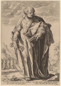 Svatý Petr od Jacques de Gheyn II, after Hendrik Goltzius