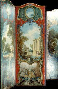 Nábytek: malířské plátno na marouflový papír od Jacquese de Lajoue (1686-1761) 18. stol. od Jacques de Lajoüe