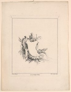 Ester, z "Recueil Nouveau de Differens Cartouche" od Jacques de Lajoüe