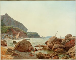 Velké námořnictvo na ostrově Capri od Jakob Alt