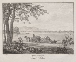 Dolní Rakousko, ostrov Lobau od Jakob Alt
