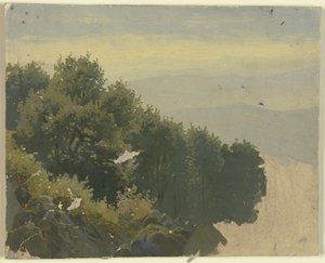 Listnatý les od Jakob Becker