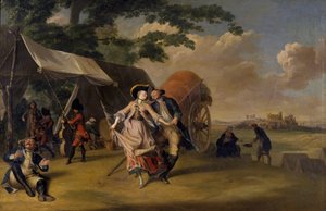 Tanec v táboře, 1765 od Jakob Michel