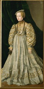 Arcivévodkyně Anna, dcera krále Ferdinanda a jeho manželky Anny Uherské, provdaná za Albrechta Bavorského (malba na plátně) od Jakob Seisenegger