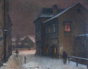 Ulice ve sněhu, 1907-1909