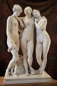 Les Trois Graces - tři Grácie., Salon 1831 ... od James (1790 1852) Pradier