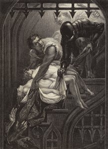 Pohřeb princů ve věži (rytina)