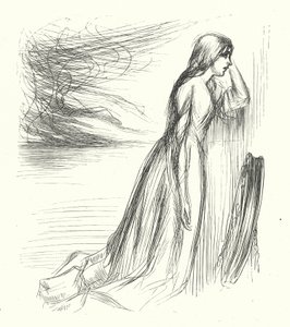 „Opustil svůj domov“ (rytina) od James Abbott McNeill (after) Whistler