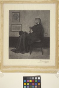 Thomas Carlyle (dřevoryt) od James Abbott McNeill (attr.to) Whistler