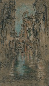 Benátský kanál, c1880 od James Abbott McNeill Whistler