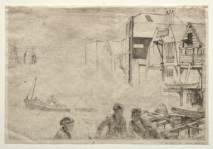 Přístaviště. od James Abbott McNeill Whistler