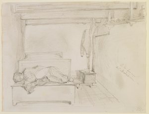 Na farmě Maladrie, 1858. od James Abbott McNeill Whistler
