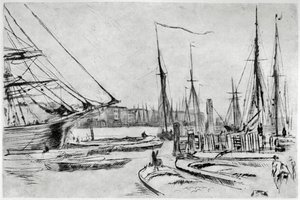 Skica z Billingsgate, 19. století 1904. od James Abbott McNeill Whistler
