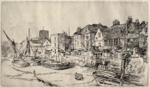 Hospoda Adam a Eva, Old Chelsea. od James Abbott McNeill Whistler