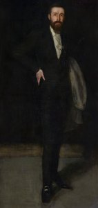 Aranžmá v černém: Portrét F. R. Leylanda, 1870-1873. od James Abbott McNeill Whistler