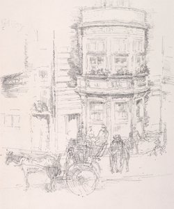 Zadní strana divadla Gaiety. od James Abbott McNeill Whistler