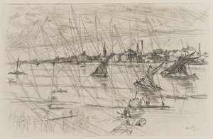 Battersea Reach, 1863. od James Abbott McNeill Whistler