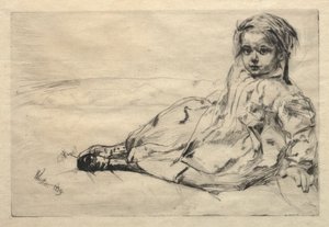 Bibi Valentin, 1859. od James Abbott McNeill Whistler
