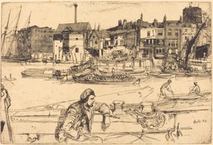 Přístaviště černých lvů, 1859. od James Abbott McNeill Whistler