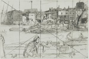 Přístaviště černých lvů, 1859. od James Abbott McNeill Whistler