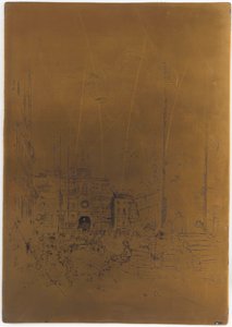 Zrušená tisková deska pro Piazzetta, 1879-1880. od James Abbott McNeill Whistler