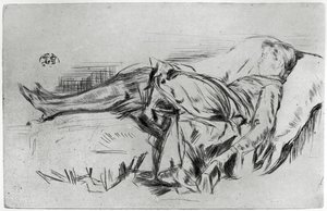 Dítě na gauči, 19. století 1904. od James Abbott McNeill Whistler