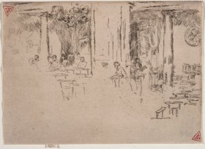 Kostel, Brusel. od James Abbott McNeill Whistler