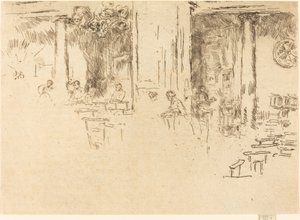Kostel, Brusel, 1887. od James Abbott McNeill Whistler
