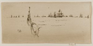 Namáčení vlajky, 1887. od James Abbott McNeill Whistler