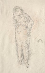 Zahalená postava stojící. od James Abbott McNeill Whistler