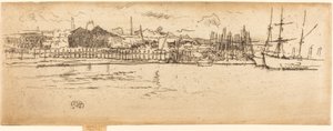 Dry-Dock, Southampton, 1887. od James Abbott McNeill Whistler