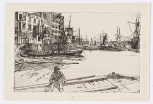 Eagle Wharf (Tyzac Whiteley and Co.) od James Abbott McNeill Whistler