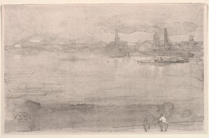 Brzy ráno: Temže v Battersea, Londýn, 1878. od James Abbott McNeill Whistler