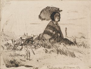 V plném slunci, 1858. od James Abbott McNeill Whistler