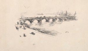 Večer, Malý most Waterloo, 1896. od James Abbott McNeill Whistler