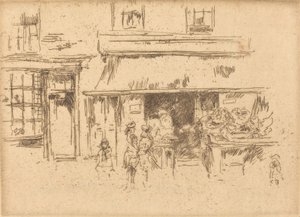 Exeter Street, c. 18861888. od James Abbott McNeill Whistler