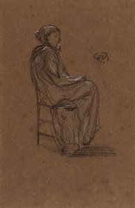 Ženská postava, sedící, 1870-1873. od James Abbott McNeill Whistler