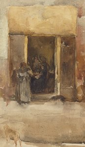 Postavy ve dveřích, c.1897-99 od James Abbott McNeill Whistler