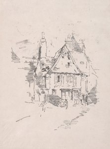 Sedlové střechy, Vitré, 1893. od James Abbott McNeill Whistler