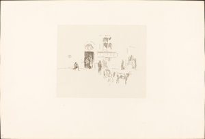 Gaiety Stage Door, 18791887. od James Abbott McNeill Whistler