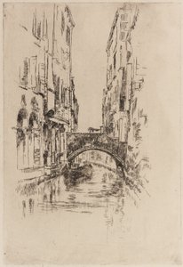 Gondola pod mostem, 1879-1880. od James Abbott McNeill Whistler