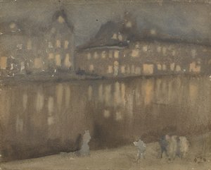 Canal Grande, Amsterdam, Nokturno, 1882. od James Abbott McNeill Whistler