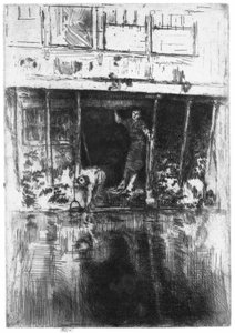 Dům na kanálu v Amsterdamu Pierrot od James Abbott McNeill Whistler