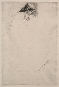 Jos Bent Head. od James Abbott McNeill Whistler
