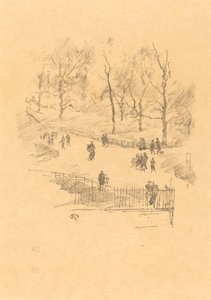 Kensingtonské zahrady, 1896. od James Abbott McNeill Whistler