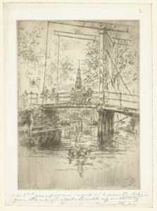 Malý padací most v Amsterdamu Malý padací most, Amsterdam od James Abbott McNeill Whistler